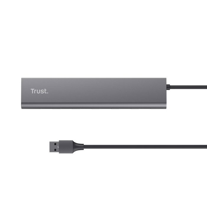Trust Halyx Hub USB 3.2 Gen1 con 7 puertos USB-A y 1 puerto USB-C, Gris Trust Halyx Hub USB 3.2 Gen1 con 7 puertos USB-A y 1 puerto USB-C, Gris